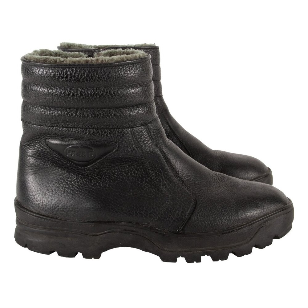 Pajar Canada Men's Size 10 Black Leather Zip Up Insulated Winter Boots